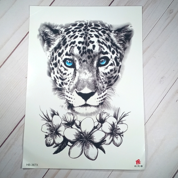 7" Leopard Temporary Tattoo - Picture 4 of 4